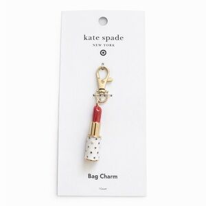 Kate spade X target lipstick bag charm Keychain New with Tag
